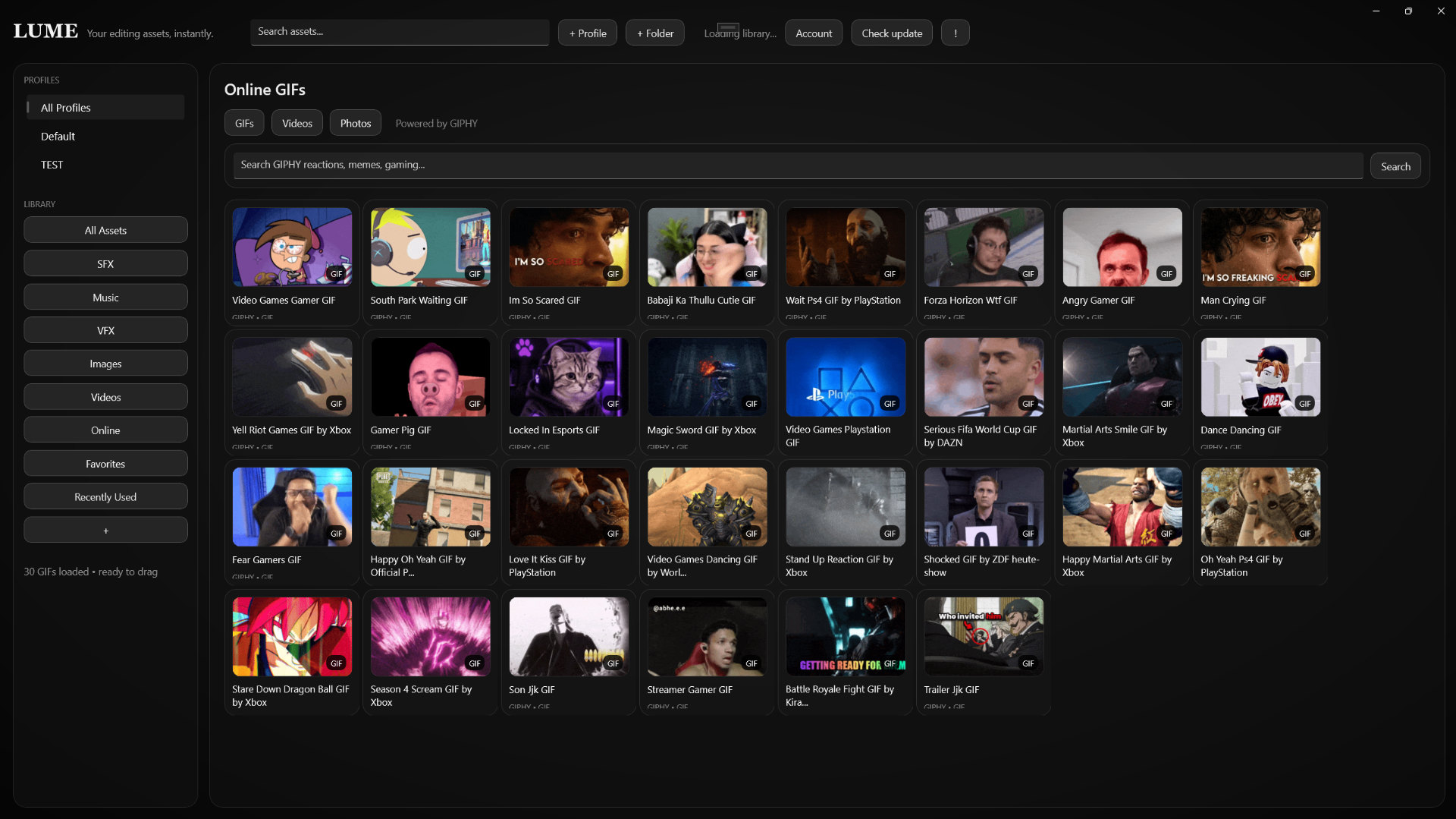GIFs in one click